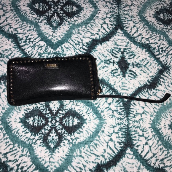 Authentic leather black GUESS ❓ Wallet - Picture 2 of 12